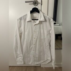 Club Monaco men’s medium slim fit white button down shirt
